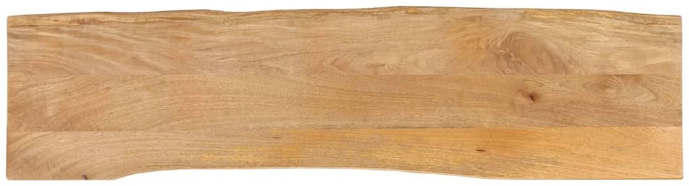 Stalviršis, 180x40x2,5cm, mango masyvas, su gyvu kraštu
