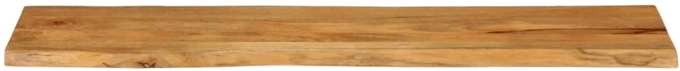 Stalviršis, 180x40x3,8cm, mango masyvas, su gyvu kraštu