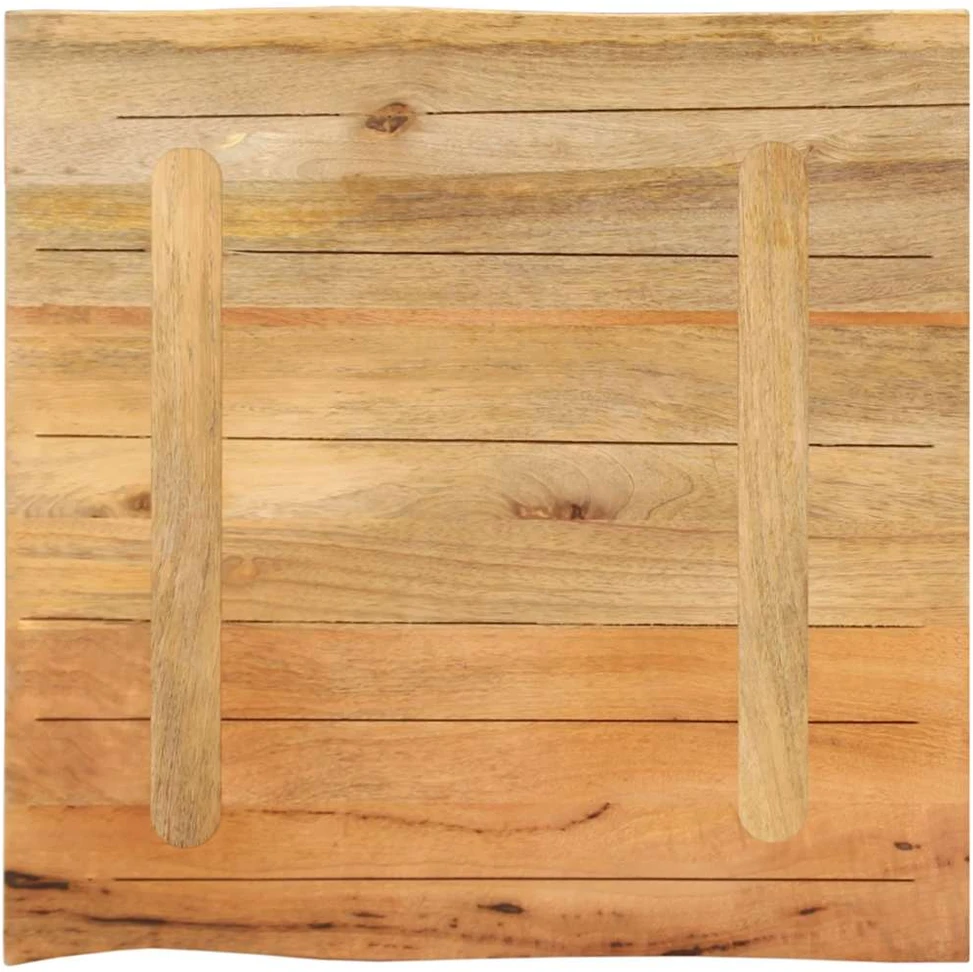 stalviršis 40x40x2,5 cm Live Edge masyvo mango