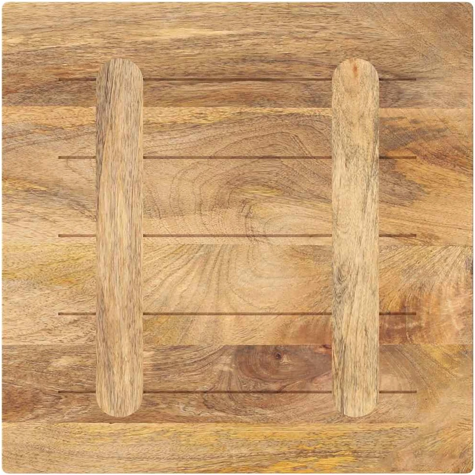 Stalviršis, 50x50x2,5cm, mango medienos masyvas, kvadratinis