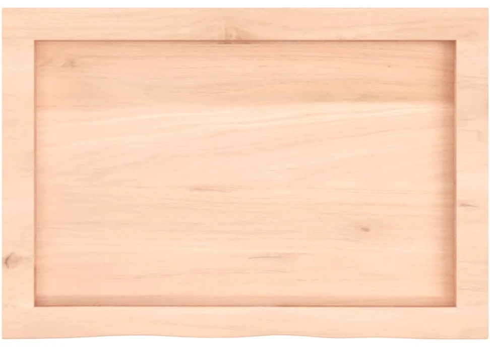 Stalviršis, 60x40x(2–6)cm, neapdorotas ąžuolo medienos masyvas