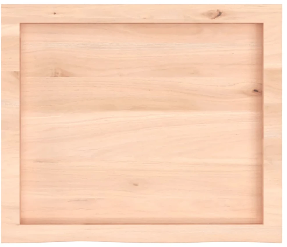Stalviršis, 60x50x(2–6)cm, neapdorotas ąžuolo medienos masyvas