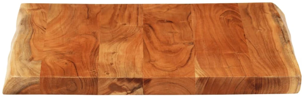 Stalviršis, 60x60x3,8cm, akacijos masyvas, su gyvu kraštu