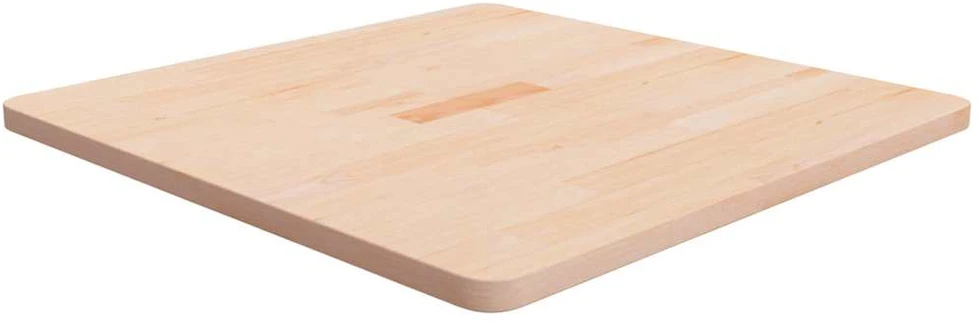 Stalviršis, 70x70x2,5cm, neapdorotas ąžuolo medienos masyvas