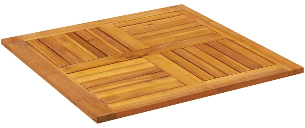 Stalviršis, 70x70x2cm, akacijos medienos masyvas, kvadratinis