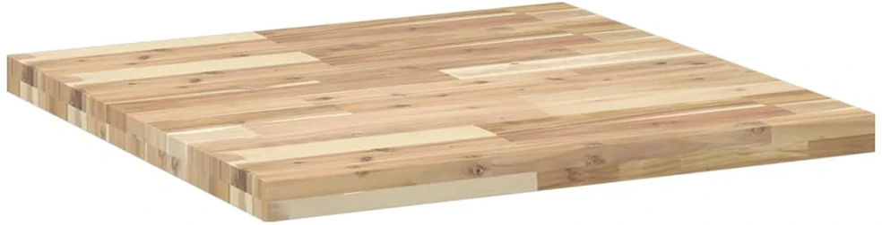 Stalviršis, 70x70x4cm, akacijos medienos masyvas, kvadratinis