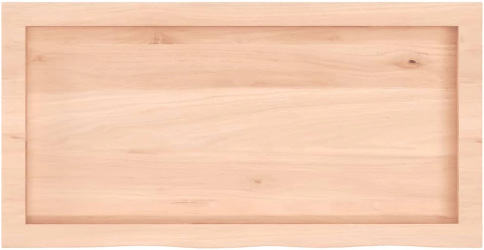 Stalviršis, 80x40x(2–4)cm, neapdorotas ąžuolo medienos masyvas