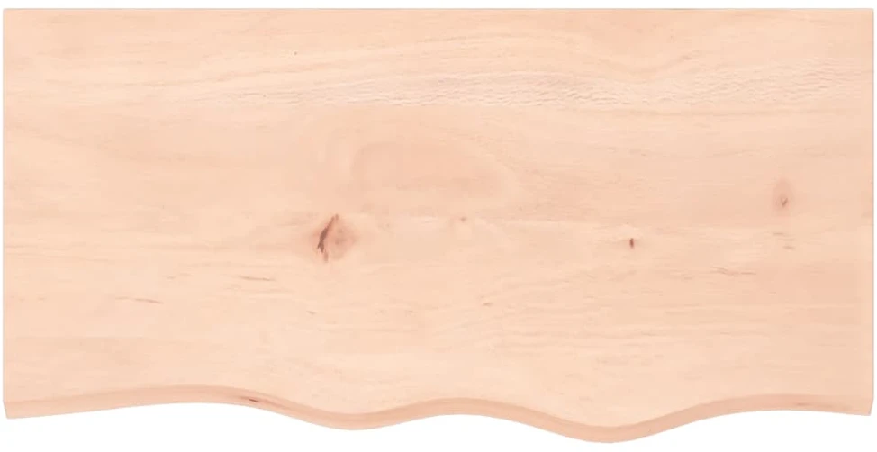 Stalviršis, 80x40x(2–4)cm, neapdorotas ąžuolo medienos masyvas
