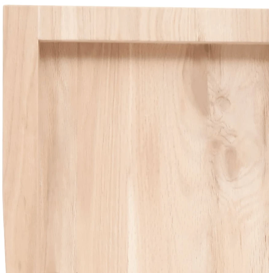 Stalviršis, 80x40x(2–4)cm, neapdorotas ąžuolo medienos masyvas