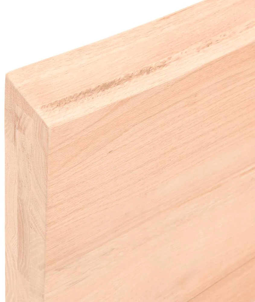 Stalviršis, 80x40x(2–6)cm, neapdorotas ąžuolo medienos masyvas