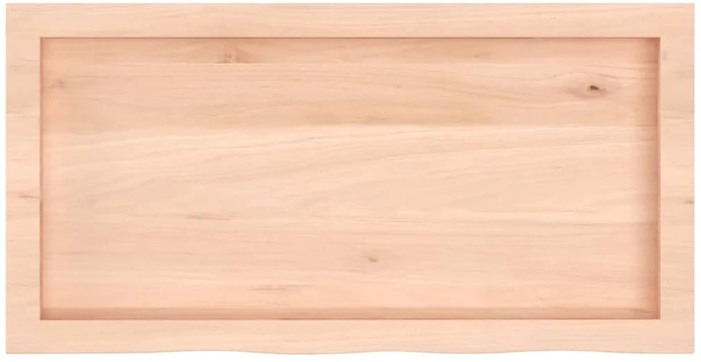 Stalviršis, 80x40x(2–6)cm, neapdorotas ąžuolo medienos masyvas