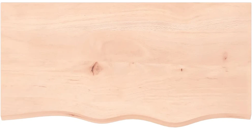 Stalviršis, 80x40x(2–6)cm, neapdorotas ąžuolo medienos masyvas