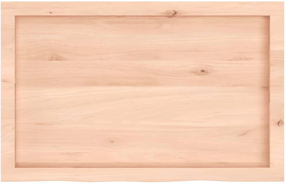 Stalviršis, 80x50x(2-4)cm, neapdorotas ąžuolo medienos masyvas