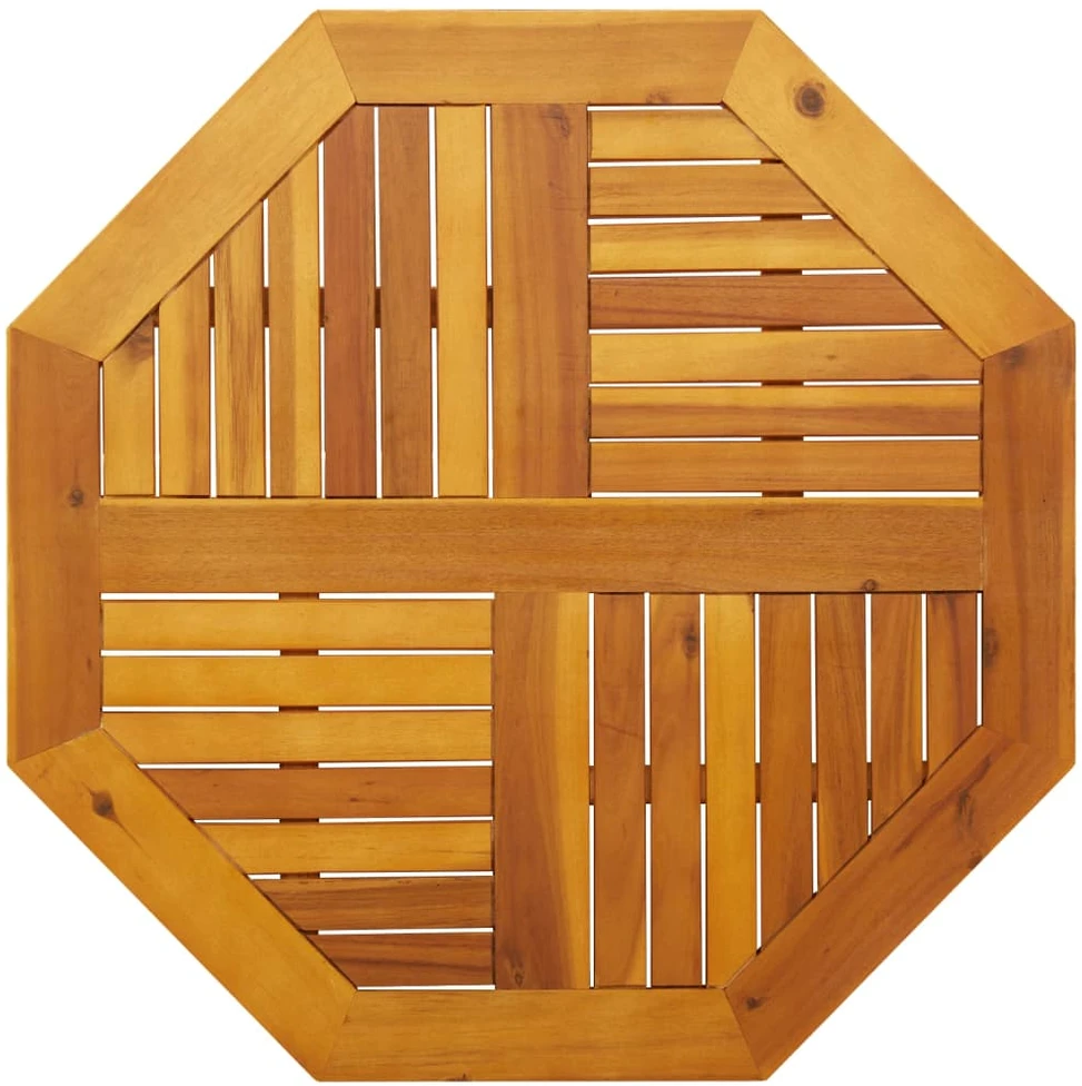 Stalviršis, 80x80x2,2cm, akacijos masyvas, aštuonkampis