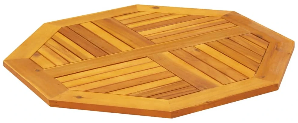 Stalviršis, 80x80x2,2cm, akacijos masyvas, aštuonkampis