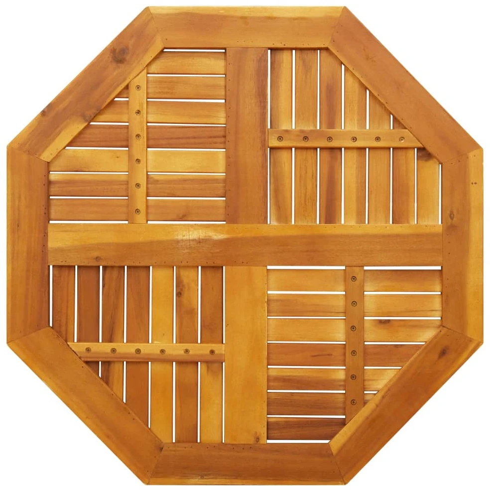 Stalviršis, 80x80x2,2cm, akacijos masyvas, aštuonkampis