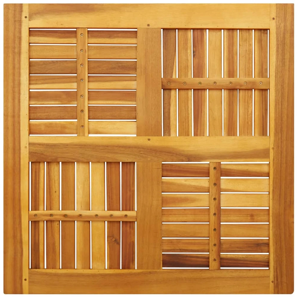 Stalviršis, 80x80x2,2cm, akacijos medienos masyvas, kvadratinis