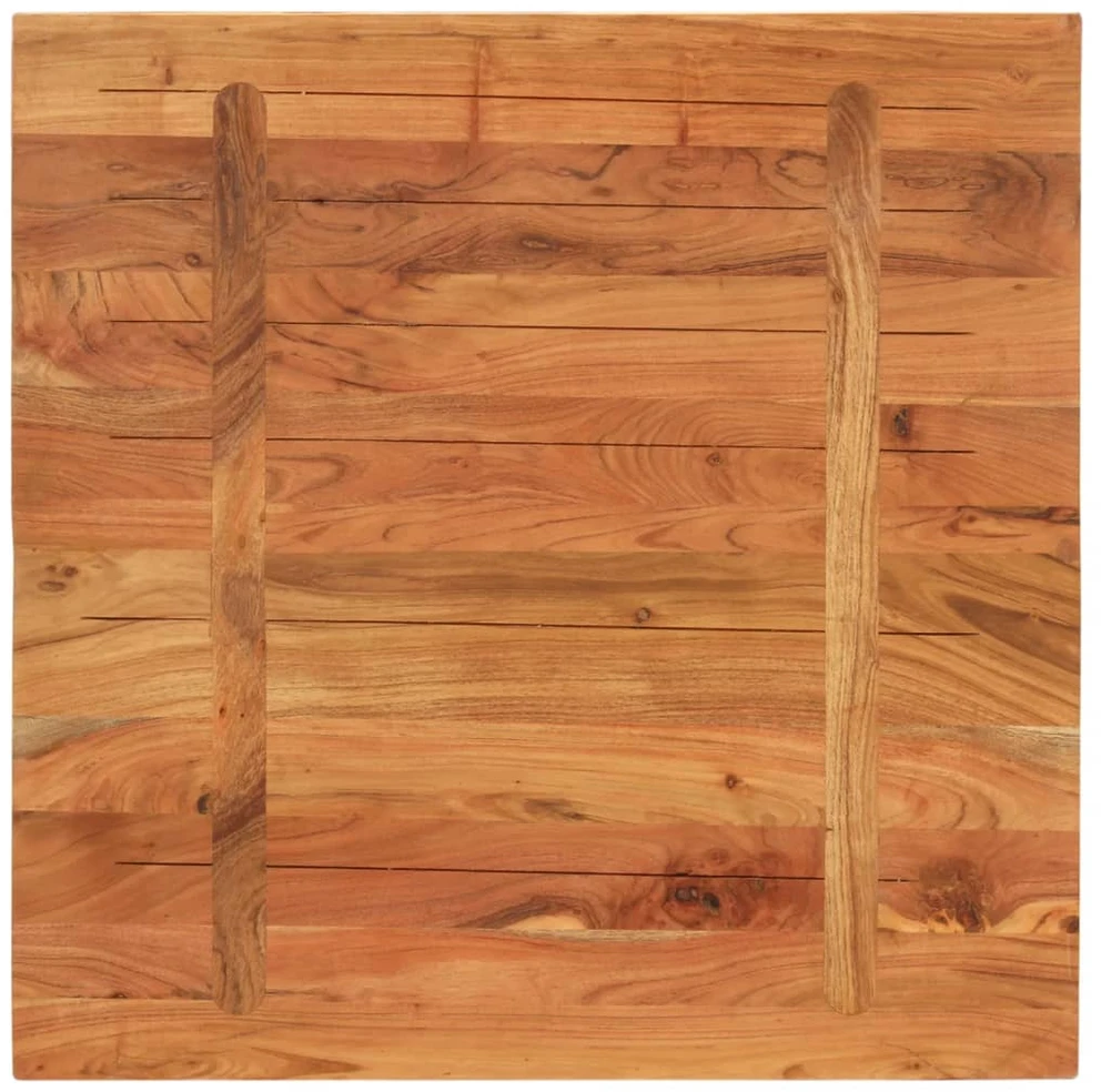 Stalviršis, 80x80x2,5cm, akacijos medienos masyvas, kvadratinis