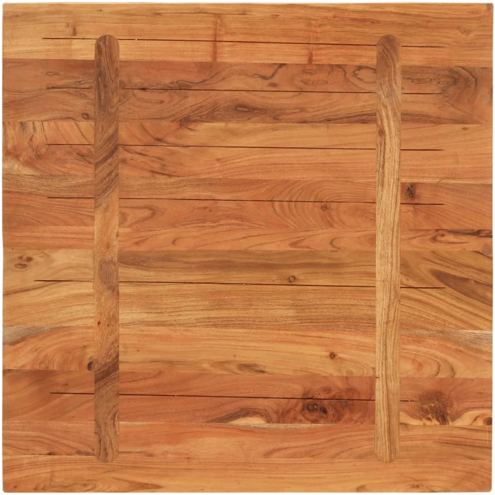 Stalviršis, 80x80x3,8cm, akacijos medienos masyvas, kvadratinis