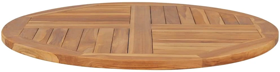 Stalviršis, 90cm, tikmedžio medienos masyvas, apskritas, 2,5cm