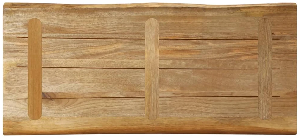 Stalviršis, 90x40x2,5cm, mango medienos masyvas, su gyvu kraštu