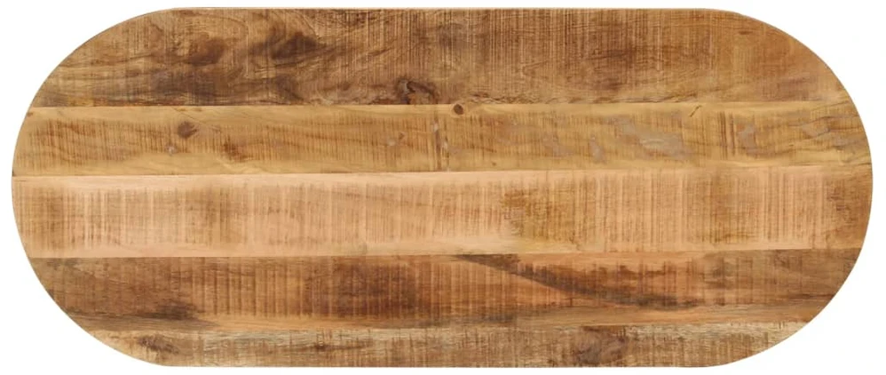 Stalviršis, 90x40x3,8cm, neapdorotas mango masyvas, ovalus