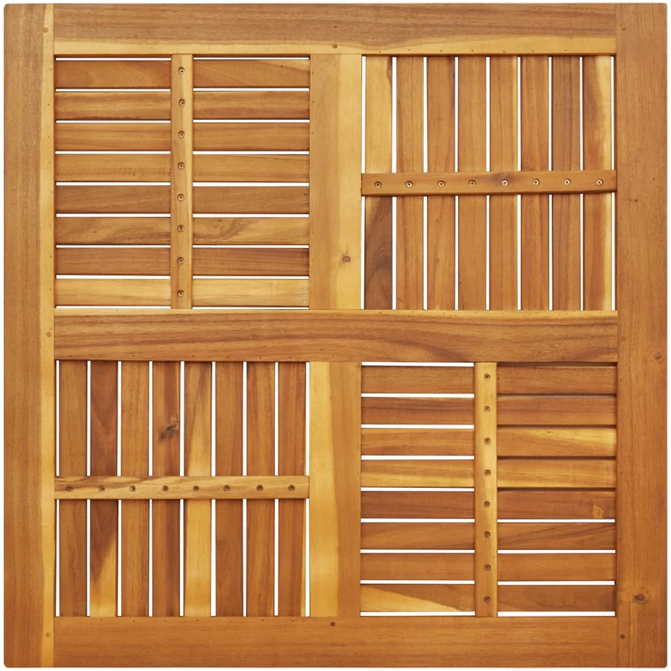 Stalviršis, 90x90x2,2cm, akacijos medienos masyvas, kvadratinis
