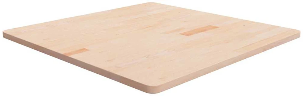 Stalviršis, 90x90x2,5cm, neapdorotas ąžuolo medienos masyvas