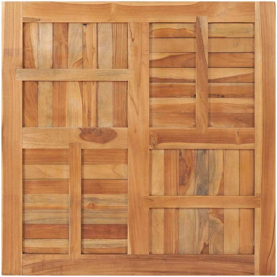 Stalviršis, 90x90x2,5cm, tikmedžio masyvas, kvadratinis