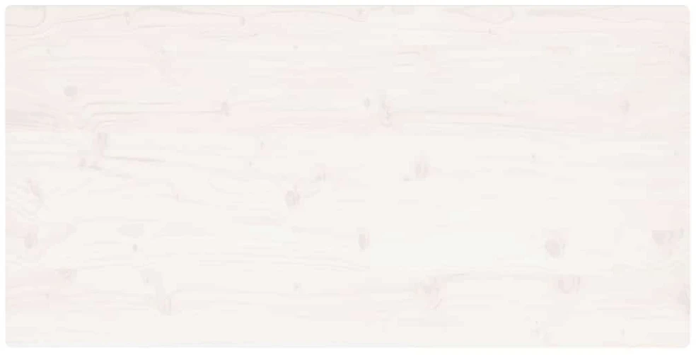 Stalviršis, baltas, 100x50x2,5cm, pušies masyvas, stačiakampis