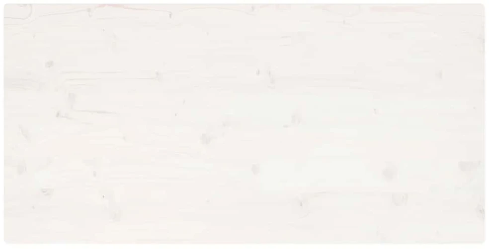 Stalviršis, baltas, 110x60x2,5cm, pušies masyvas, stačiakampis