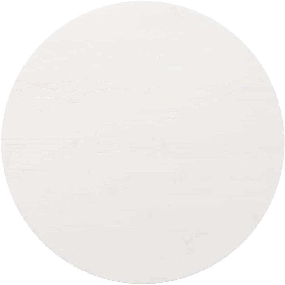 Stalviršis, baltas, skersmuo 90x2,5cm, pušies medienos masyvas