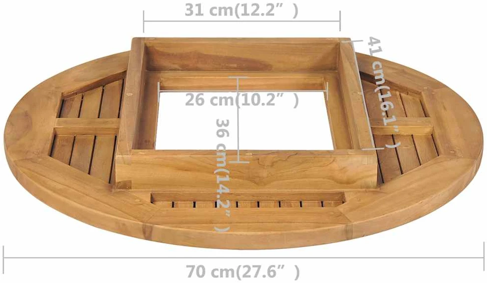 Stalviršis iš alaus dėžių, tikmedžio mediena, 70cm