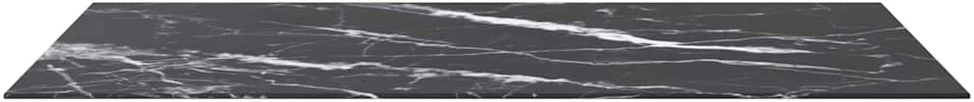 Stalviršis, juodas, 120x65cm, 8mm, marmuro tekstūros stiklas