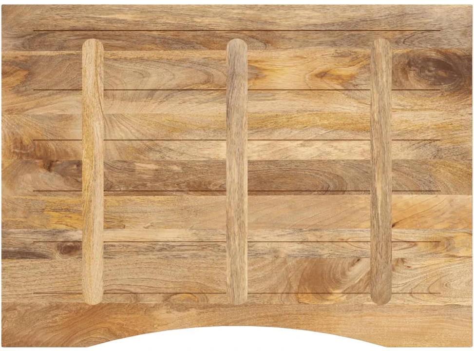 stalviršis su išlenkta 110x80x2,5 cm medžio masyvo grubus mango