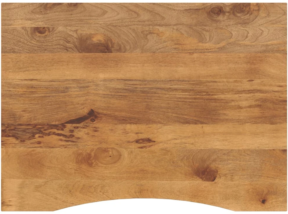 stalviršis su išlenkta 110x80x2,5 cm medžio masyvo grubus mango