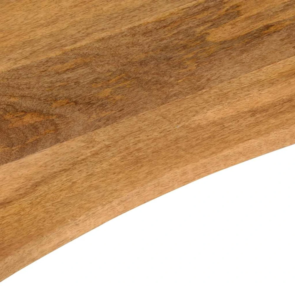 stalviršis su išlenkta 80x50x2,5 cm medžio masyvo grubus mango