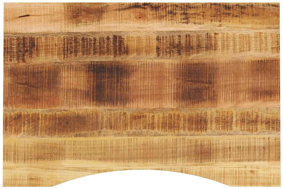stalviršis su išlenkta 80x50x2,5 cm medžio masyvo grubus mango