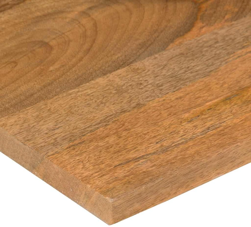 stalviršis su išlenkta 80x50x2,5 cm medžio masyvo grubus mango