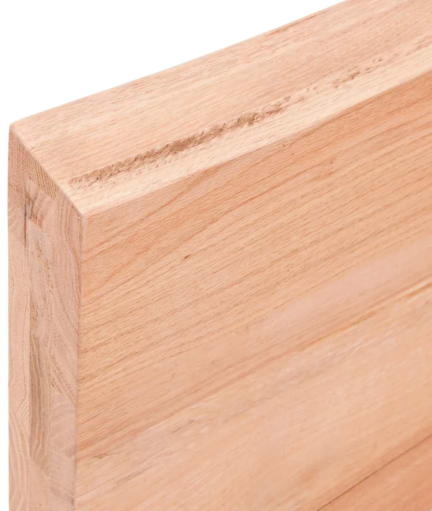 Stalviršis, šviesiai rudas, 100x40x(2-6) cm, medienos masyvas