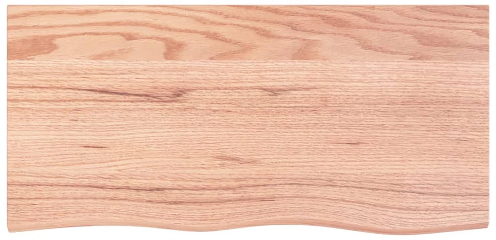 Stalviršis, šviesiai rudas, 100x50x2cm, ąžuolo masyvas