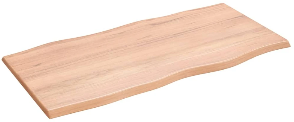 Stalviršis, šviesiai rudas, 100x50x2cm, ąžuolo medienos masyvas