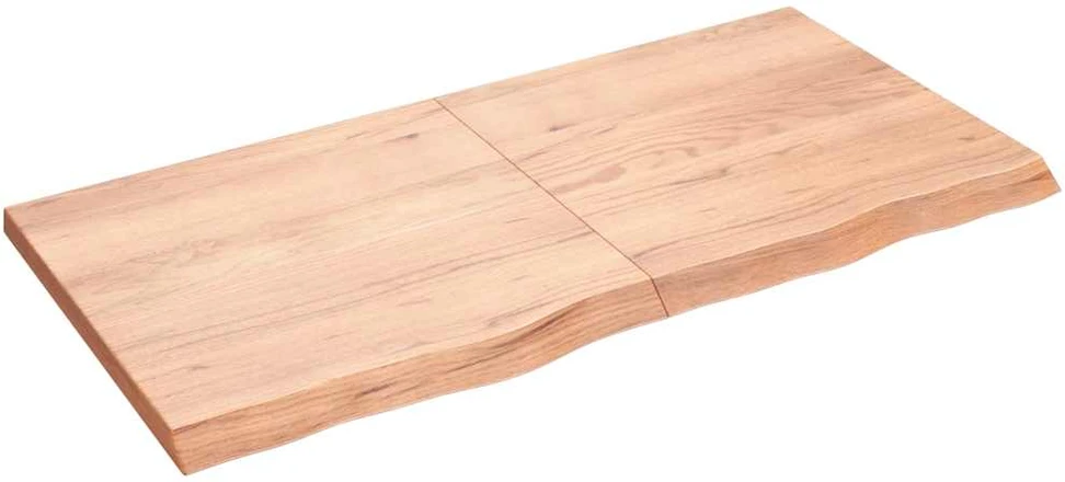 Stalviršis, šviesiai rudas, 120x60x(2-4) cm, medienos masyvas