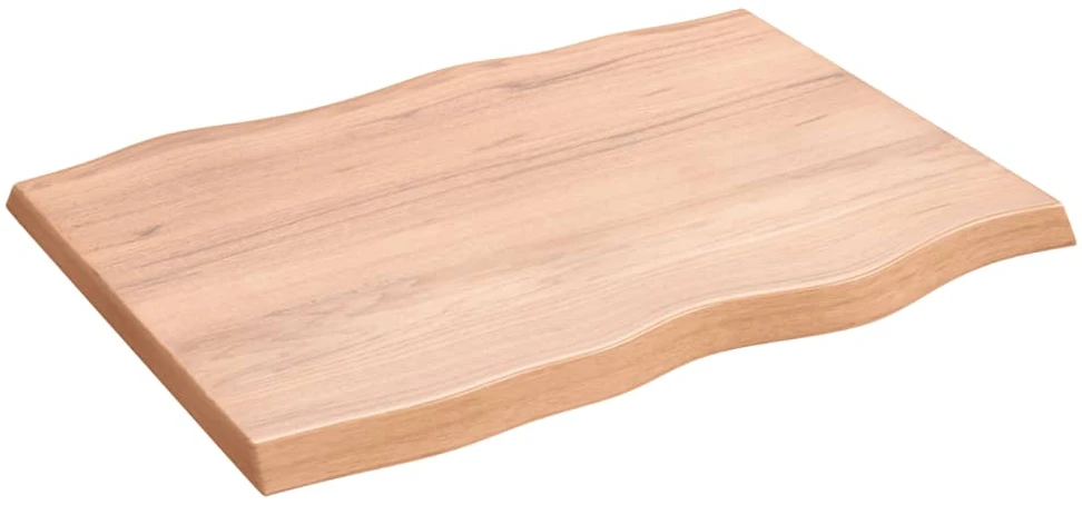 Stalviršis, šviesiai rudas, 80x60x(2-4) cm, medienos masyvas