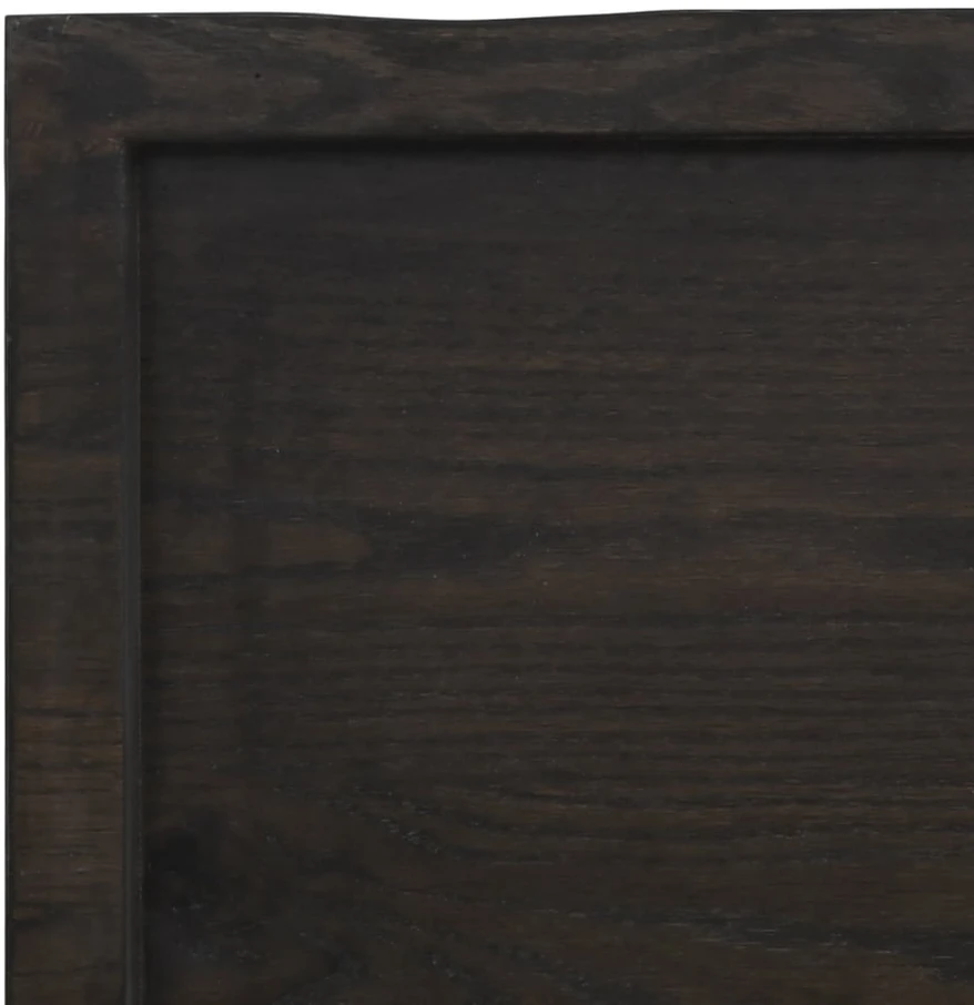 Stalviršis, tamsiai ruda, 100x40x(2-6) cm, medienos masyvas