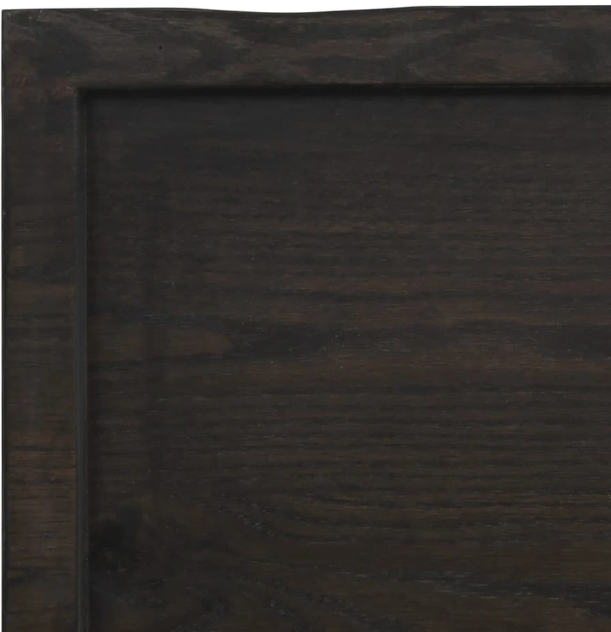 Stalviršis, tamsiai ruda, 100x50x(2-4) cm, medienos masyvas