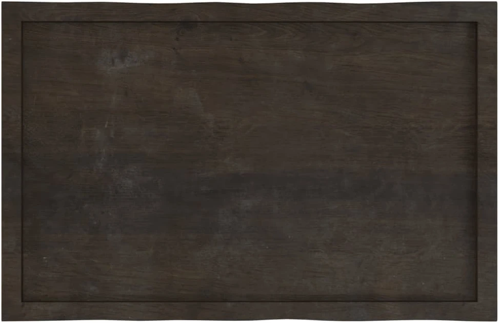 Stalviršis, tamsiai ruda, 100x60x(2-6) cm, medienos masyvas