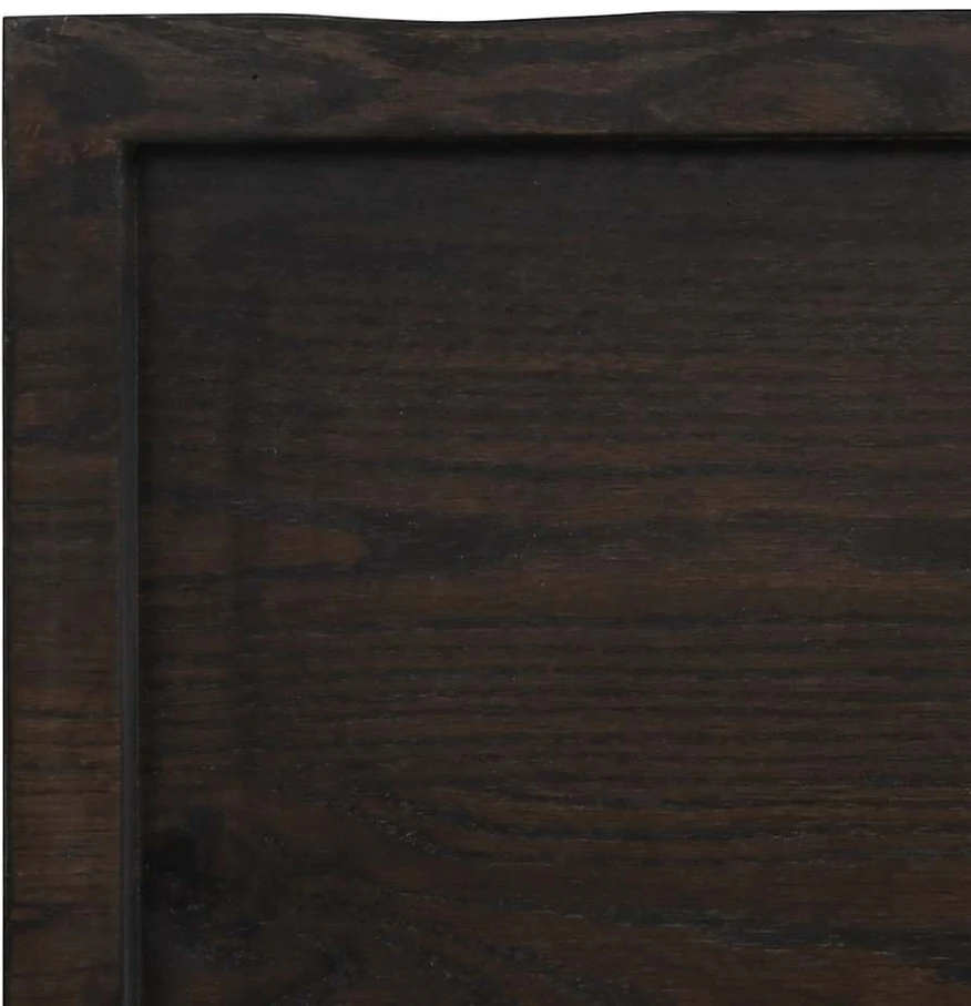 Stalviršis, tamsiai ruda, 120x50x(2-6) cm, medienos masyvas
