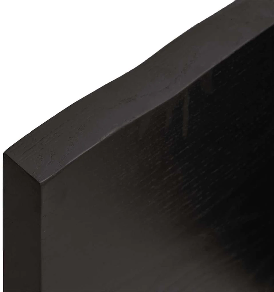 Stalviršis, tamsiai ruda, 140x40x(2-4) cm, medienos masyvas