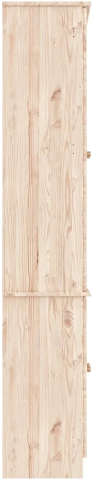 Stiklinė eksponavimo spintelė ALTA, 77x35x186,5cm, pušis